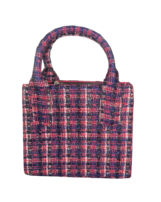 Tweed Mini Tote - Winterberry Plaid
