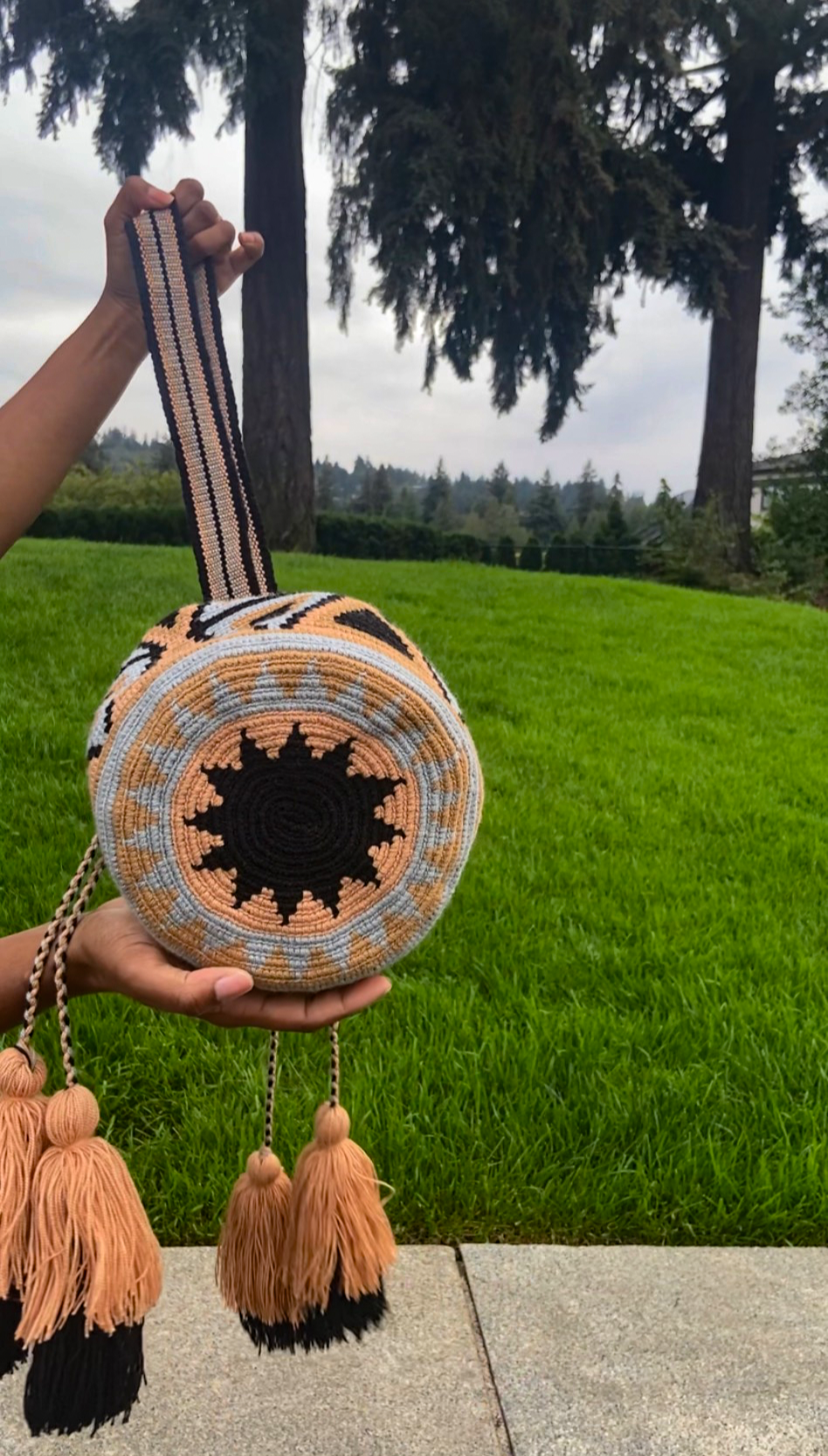 bottom of our black & gold mini mochila