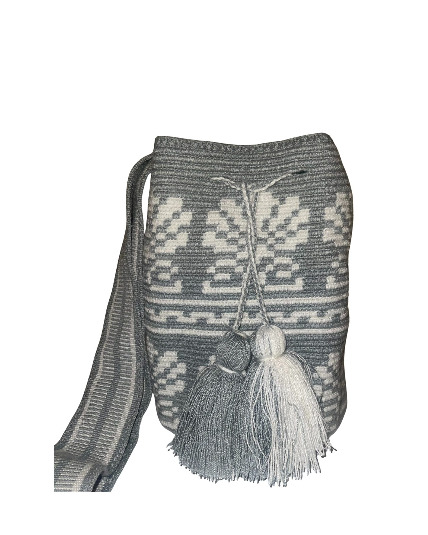 Mochila - Conchas - Gris + Blanca