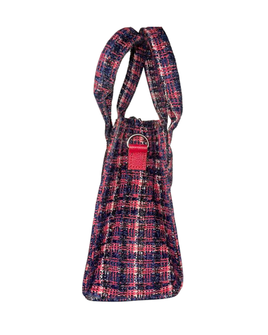 Tweed Mini Tote - Winterberry Plaid