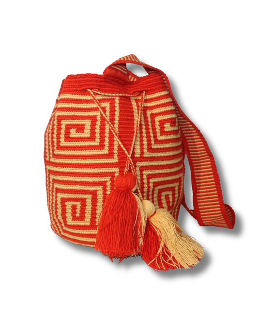 Mochila - Orange + Cream
