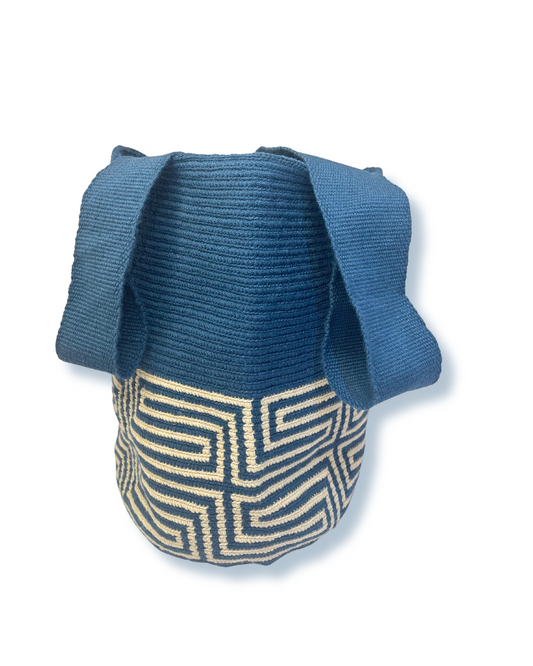 Bolso - Blue & Cream